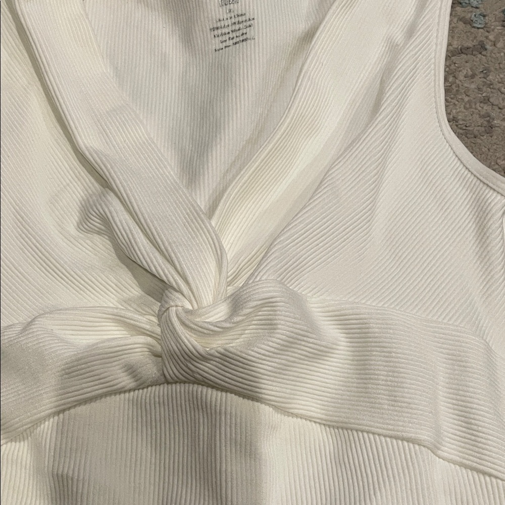 White Ribbed bodysuit - Picture 2 of 2